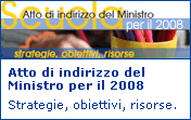 Atto di indirizzo del Ministro per il 2008